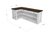 Mostrador en L estilo vintage de 2 mts x 1 mts - comprar online
