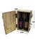 Imagen de Caja 2 botellas color madera