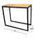 Mesa auxiliar hierro y madera