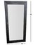 Espejo cuerpo entero marco pecho de paloma 12cm 2m x 1m - RUFFINO MUEBLES COMERCIALES
