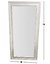 Espejo cuerpo entero marco pecho de paloma 12cm 2m x 1m - RUFFINO MUEBLES COMERCIALES