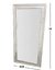 Espejo cuerpo entero marco pecho de paloma 12cm 2m x 85cm - comprar online