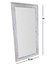 Espejo cuerpo entero marco pecho de paloma 12cm 2m x 85cm - RUFFINO MUEBLES COMERCIALES