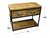Vanitory hierro y madera estilo industrial 1m x 50cm x 80cm - comprar online