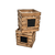 Caja cajas madera canasto organizador baúl baules