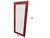 Espejo marco vintage rojo decapado 2m x 1m - comprar online