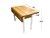 Mesa libro de patas torneadas 80cm x 1,2m x 80cm - RUFFINO MUEBLES COMERCIALES
