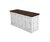 Mostrador estilo vintage de 1,50 mts x 50 cm x 1 mts de altura