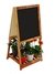 Pizarra pizarron pizarrones cartel doble transportable de vereda 120x60