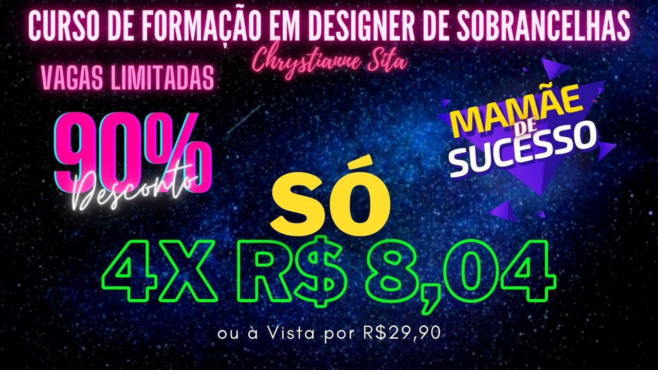 Curso formação de designer de sobrancelhas