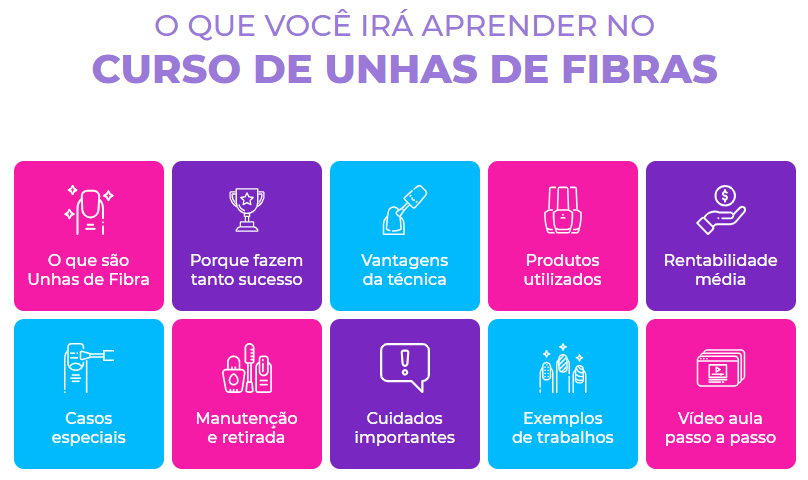 Curso unhas de fibra