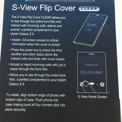 Funda S6 Flip Cover S View 100% Orig Made Vietnam Samsung en internet