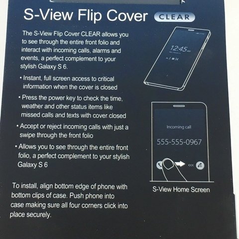 Funda S6 Flip Cover S View 100% Orig Made Vietnam Samsung