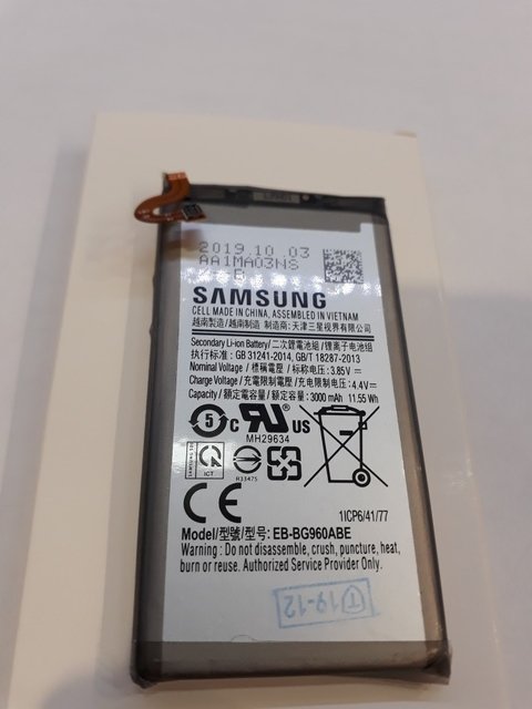 Bateria Oem Samsung Galaxy S9 G960 Eb-bg960abe Repuesto