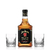 Set Jim Beam Black Kentucky Bourbon + 2 vasos tallados