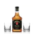 Set Jim Beam Black Kentucky Bourbon + 2 vasos tallados