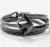 Pulsera ancla negra