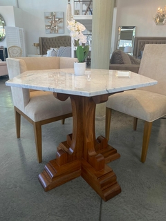 MESA MARMOL CARRARA HEXAGONAL