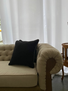 ALMOHADON GRIS PANA CON VIVOS - comprar online