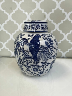 JARRON CON TAPA INDIGO AZUL - comprar online