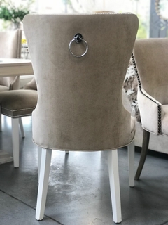 SILLON CABEZAL FIYI CON CAPITONE Y ANILLO CROMADO - comprar online