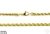 Cadena tourbillon con mosqueton acero dorado