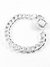 Pulsera con cierre san benito acero plateado