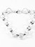 Pulsera rolo facetada acero plateado