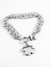 Pulsera forcet varias con dije trebol acero