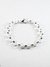 Pulsera rolo con mosqueton acero plateado