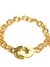 Pulsera tiffany con corazon acero dorado