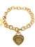 Pulsera tiffany con dijes acero dorado