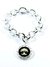 Pulsera con dije arbol de la vida con guarda griega acero plateado