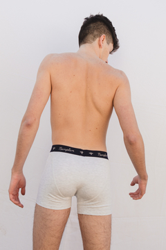 BOXER LISO Gris Melange - comprar online