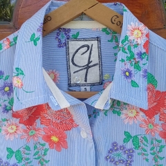 CAMISERO RAYADO CON FLORES - La Tienda Baúl