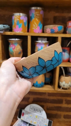 CUENCOS DE MADERA PINTADOS - comprar online