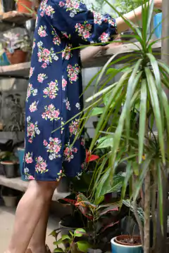 Vestido Cartago - base AZUL - La Tienda Baúl