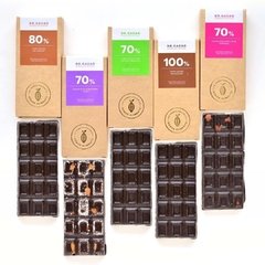 Chocolate 70% Puro Cacao con Azucar Organico Dr. Cacao - comprar online