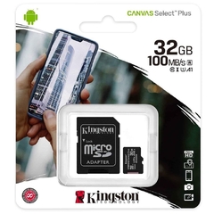 Cartão de Memória Micro SD Kingston CANVAS Select Plus de 32GB - comprar online
