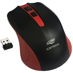 Mouse Optico Wireless Vermelho M-W20RD C3 Tech