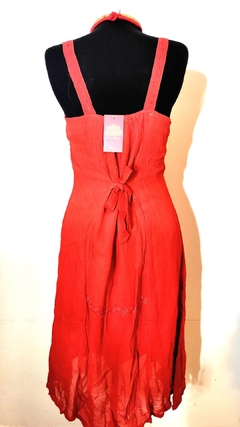 vestido indiano curto vermelho na internet