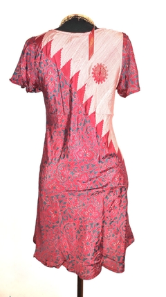 vestido seda indiana curto - comprar online