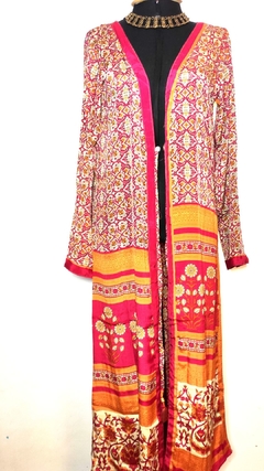 vestido/ kimono em seda indiana - comprar online