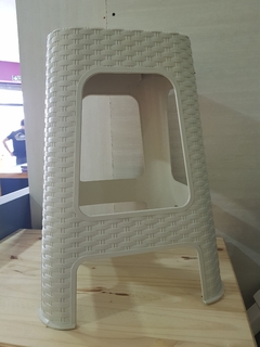banqueta apilable simil ratan - comprar online