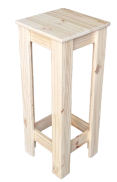 Taburete patas rectas 75