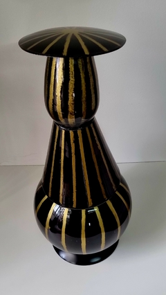 23 cm diám x 58 cm alto - Escultura de vidrio - OTTO Galería