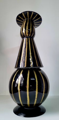 23 cm diám x 58 cm alto - Escultura de vidrio - tienda online