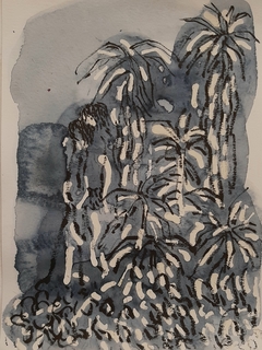 28 x 21 cm, Tinta y acuarela