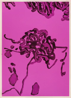 70 x 50 cm, Esmalte sobre papel serigrafiado