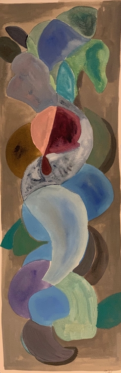 77 x 26 cm, Mixta sobre papel